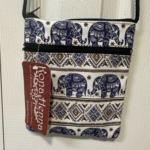 Elephant Design Crossbody Small Bag NWT